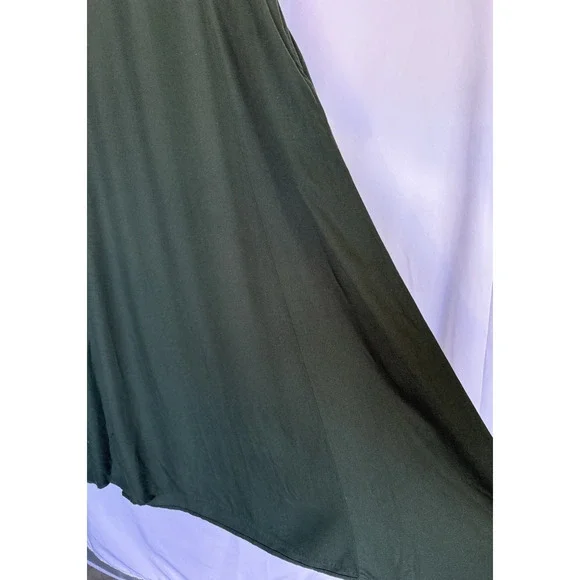 Old Navy Fit Flare Peasant Midi Dress Size XL Tall Heritage Holiday Smocked - Picture 5 of 13